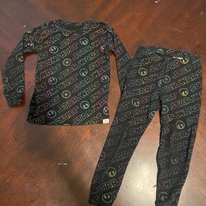 GAP Kids Pajamas - Black with Colorful Star Wars Print